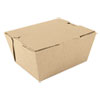ChampPak Carryout Boxes, Brown, 4 3/8 x 3 1/2 x 2 1/2, 450/Carton
