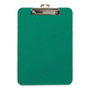 Unbreakable Recycled Clipboard, 1/4" Capacity, 8 1/2 x 11, Green
