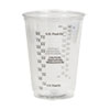 Plastic Medical & Dental Cups, Graduated, 10 oz, Clear, 50/Bag, 20 Bags/Carton