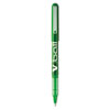 VBall Liquid Ink Roller Ball Stick Pen, Green Ink, .5mm, Dozen