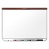 Prestige 2 Connects DuraMax Magnetic Porcelain Whiteboard, 36 x 24, Mahogany