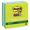 Post-it(R) Notes Super Sticky Recycled Notes in Bora Bora Colors