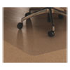Cleartex Ultimat Polycarbonate Chair Mat for Low/Med Pile Carpet, 48 x 53, w/Lip