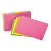 Universal(R) Ruled Neon Glow Index Cards