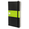 Hard Cover Notebook, Plain, 8 1/4 x 5, Black Cover, 192 Sheets