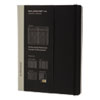Professional Notebook, Ruled, 9 3/4 x 7 1/2, Black Cover, 192 Sheets