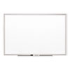 Classic Series Porcelain Magnetic Board, 96 x 48, White, Silver Aluminum Frame