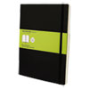 Classic Softcover Notebook, Plain, 10 x 7 1/2, Black Cover, 192 Sheets