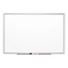 Classic Series Porcelain Magnetic Board, 72 x 48, White, Silver Aluminum Frame