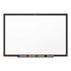 Classic Melamine Dry Erase Board, 24 x 18, White Surface, Black Frame