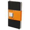 Cahier Journal, Ruled, 5 1/2 x 3 1/2, Black Cover, 64 Sheets