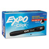 Click Dry Erase Markers, Chisel Tip, Black, Dozen