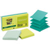 Post-it(R) Pop-up Notes Super Sticky Pop-up Recycled Notes in Bora Bora Colors