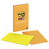 Notes Super Sticky, Pads in Rio de Janeiro Colors, Lined, 5 x 8, 45-Sheet, 4/Pack