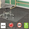 SuperMat Frequent Use Chair Mat for Medium Pile Carpet, Beveled, 46 x 60, Clear