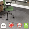 RollaMat Frequent Use Chair Mat for Medium Pile Carpet, 36 x 48 w/Lip, Clear