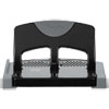 45-Sheet SmartTouch Three-Hole Punch, 9/32" Holes, Black/Gray