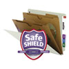 Smead(R) Extra-Heavy Two Pocket Divider End Tab Pressboard Classification Folders with SafeSHIELD(R) Coated Fasteners