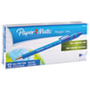 FlexGrip Ultra Recycled Ballpoint Retractable Pen, Blue Ink, Fine, Dozen