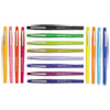 Point Guard Flair Porous Point Stick Pen, Assorted Ink, Medium, 16/Pack