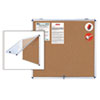 MasterVision(R) Slim-Line Enclosed Cork Bulletin Board