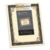 Foil-Enhanced Parchment Certificates, Ivory w/Silver Foil, 8 1/2 x 11, 15/Pack