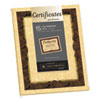 Foil-Enhanced Parchment Certificates, Brown w/Brown/Gold Foil,8 1/2x11, 15/Pack