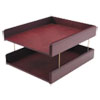 Carver(TM) Hardwood Double Desk Tray