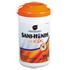 Sani-Hands for Kids, 5 x 7 1/2, White, 300 Wipes/Pack, 6 Packs/Carton