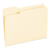 Interior File Folders, 1/3-Cut Tabs: Assorted, Letter Size, 9.5-pt Manila, 100/Box