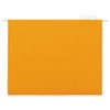 Deluxe Bright Color Hanging File Folders, Letter Size, 1/5-Cut Tabs, Orange, 25/Box
