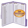 Smead(R) WaterShed(R)/CutLess(R) Reinforced Top Tab Fastener Folders
