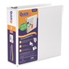 QuickFit D-Ring View Binder, 3" Capacity, 8 1/2 x 11, White