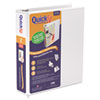 QuickFit D-Ring View Binder, 2" Capacity, 8 1/2 x 11, White