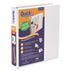 QuickFit D-Ring View Binder, 1 1/2" Capacity, 8 1/2 x 11, White