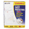 Standard Weight Polypropylene Sheet Protector, Clear, 2", 11 x 8 1/2, 100/BX