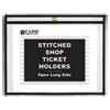 Shop Ticket Holders, Stitched, Both Sides Clear, 75", 12 x 9, 25/BX