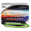 X-treme File Bands, 117B, 7 x 1/8, Lime Green, Approx. 175 Bands/1lb Box
