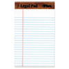 The Legal Pad Ruled Perforated Pads, 5 x 8, White, 50 Sheets, Dozen