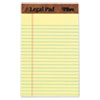 The Legal Pad Ruled Perforated Pads, 5 x 8, Canary, 50 Sheets, Dozen