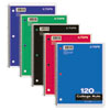 Coil-Lock Wirebound Notebooks, College/Medium, 11 x 8-1/2, White, 120 Sheets