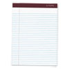Docket Ruled Perforated Pads, Legal/Wide, Letter, White, 50 Sheets, Dozen