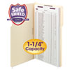 Smead(R) Extra-Capacity Manila Fastener Folders With SafeSHIELD(R) Coated Fasteners