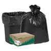 Recycled Can Liners, 16gal, .85 Mil, 24 x 33, Black, 500/Carton