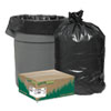 Recycled Can Liners, 40-45gal, 1.25mil, 40 x 46, Black, 100/Carton