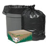 Recycled Can Liners, 56gal, 2mil, 43 x 47, Black, 100/Carton