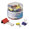 Binder Clips, Metal, Assorted Colors/Sizes, 30/Pack