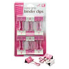 Officemate Easy Grip Pink Binder Clips