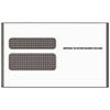 W-2 Laser Double Window Envelope, Commercial Flap, Gummed Closure, 5.63" x 9.5", White, 24/Pack
