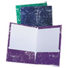 Oxford(TM) Marble Laminated Twin Pocket Folders